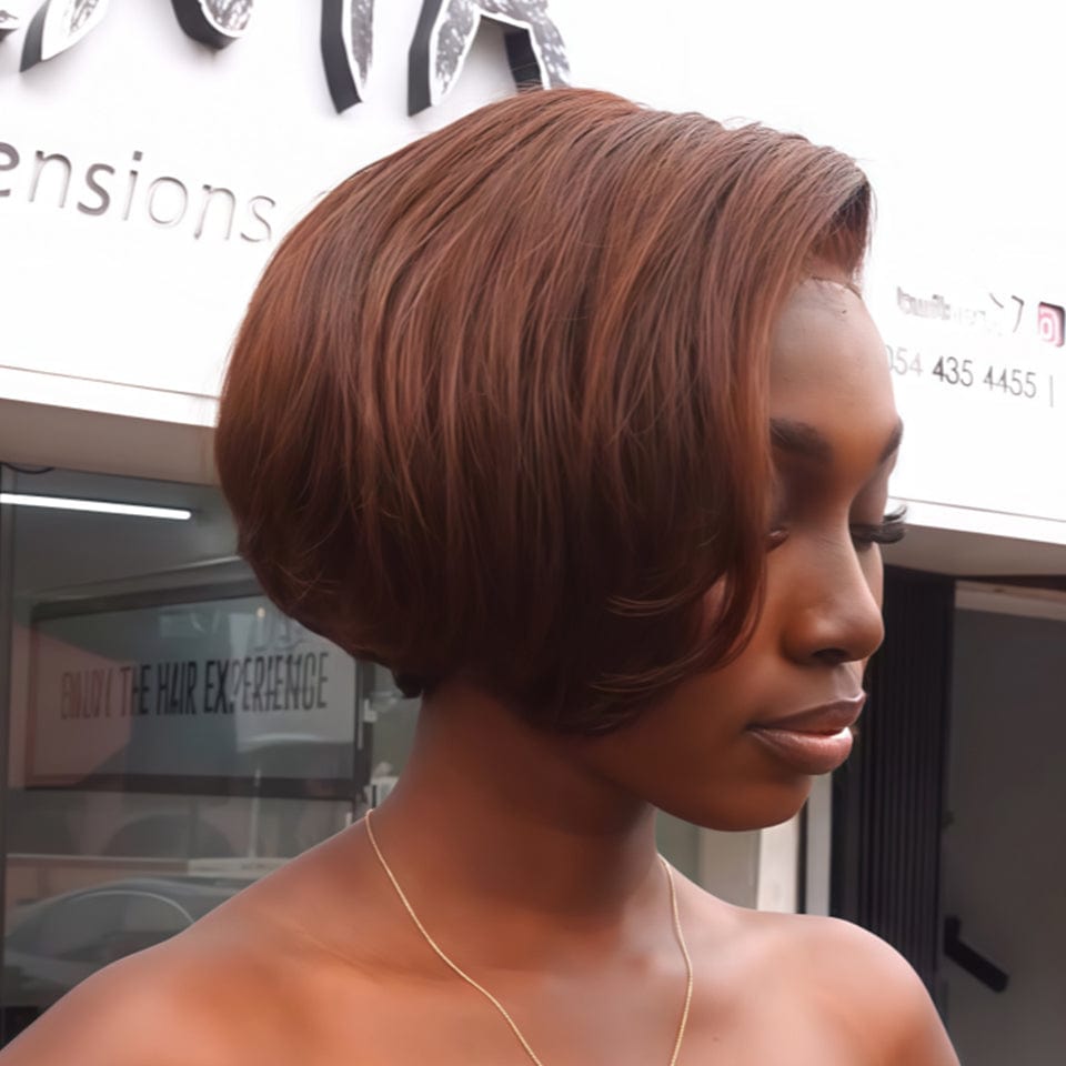 AILUXY TINA Courte Perruque 100% Cheveux Humains comme sur la vidéo 2 - 3 jours reçus+Un beau cadeau