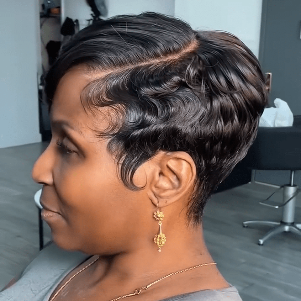 AILUXY Lace closure Perruque Identique à l'image 4.0 Style afro chic