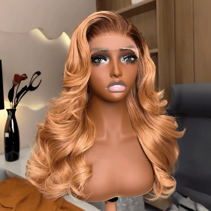 AILUXY Perruques 4X4 lace Perruque body wavy couleurs Perruques cheveux naturels