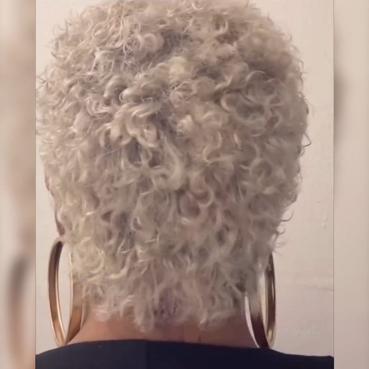 Ailuxy  Perruque Lace 13X4 couleur #60 identique à l'image