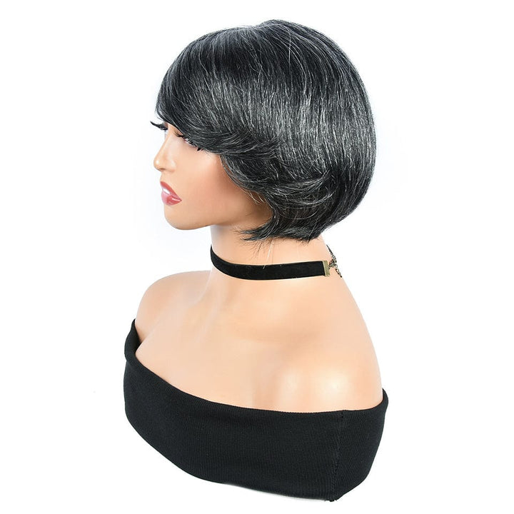 AILUXY Cheveux humains d'usine Perruque Pixie 1