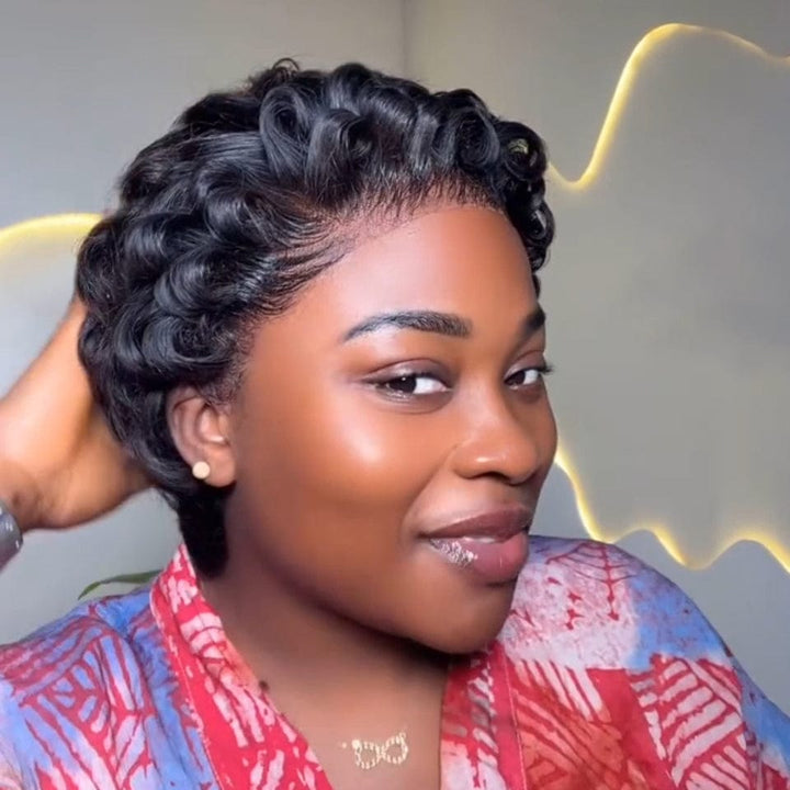 AILUXY Lace frontal Perruques Courtes Style et Fraîcheur Garantis