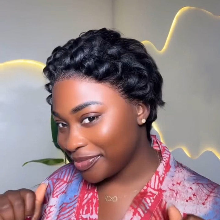 AILUXY Lace frontal Perruques Courtes Style et Fraîcheur Garantis