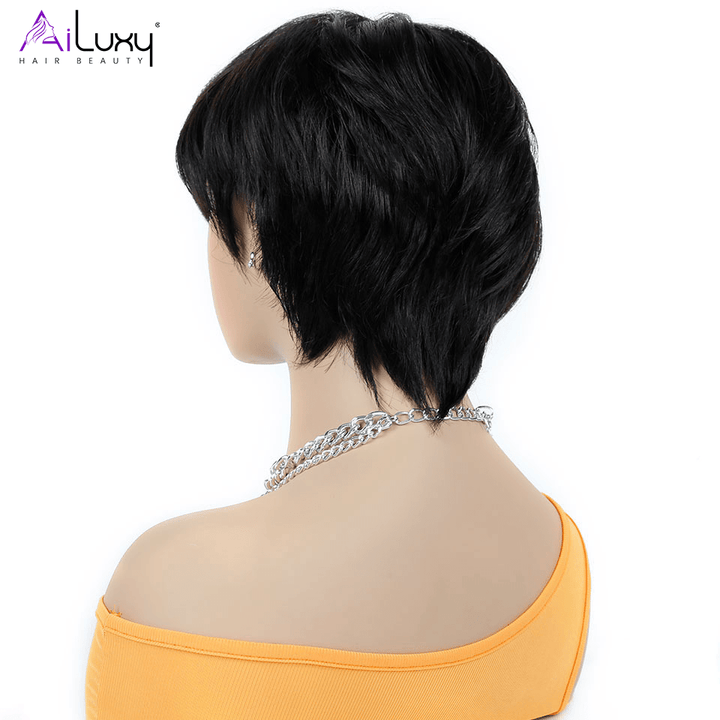 AILUXY Perruque coupe courte | Charme Naturel