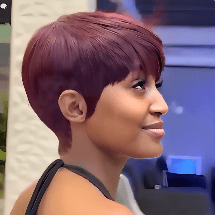 AILUXY 99J Lisse Perruque 100% Cheveux Humains