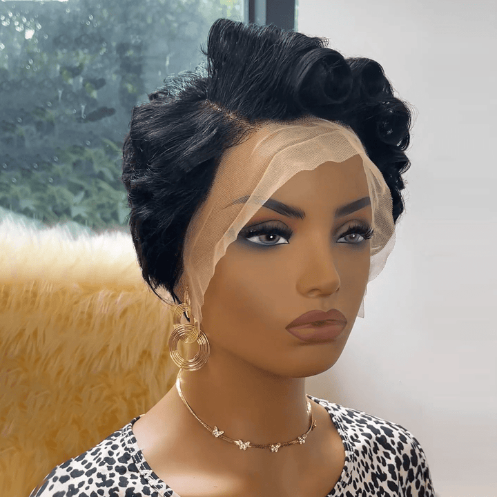 AILUXY 13x4 Lace Frontal Marie Perruque 100% Cheveux Humains comme sur la vidéo 2 - 3 jours reçus+Un beau cadeau