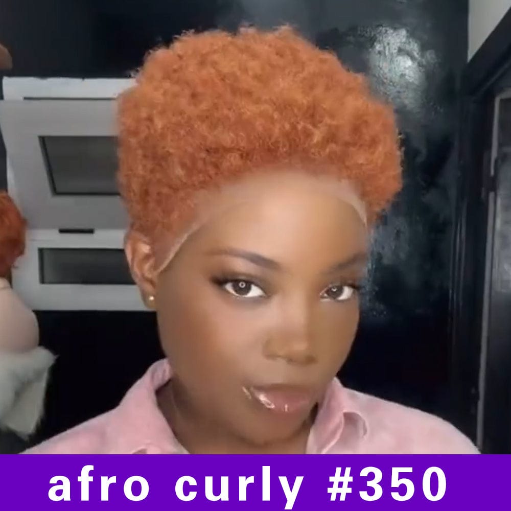 AILUXY 13x4 Lace Bob Noir Perruque afro curly