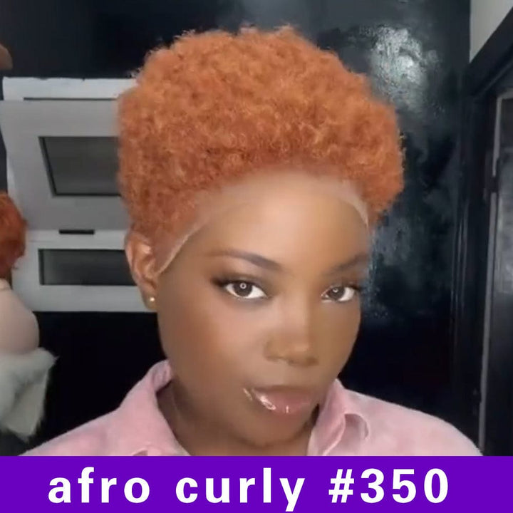 AILUXY 13x4 Lace Bob Noir Perruque afro curly