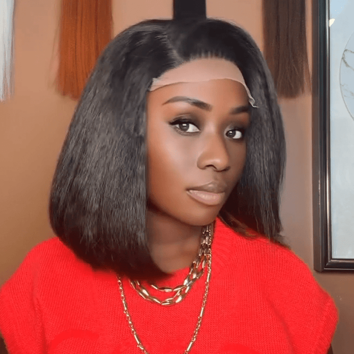 AILUXY perruques kinky lisse lace 13x4 Soldes exclusifs