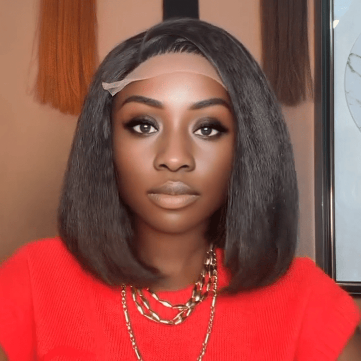 AILUXY perruques kinky lisse lace 13x4 Soldes exclusifs