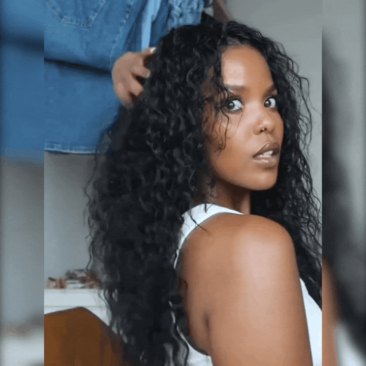 AILUXY Perruque personnalisée avancée perruque de style u identique à la photo