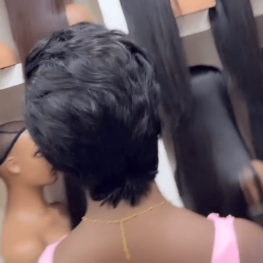 AILUXY Lace frontal Perruque Identique à l'image 5.0 Style afro chic