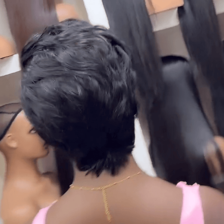 AILUXY Lace frontal Perruque Identique à l'image 5.0 Style afro chic