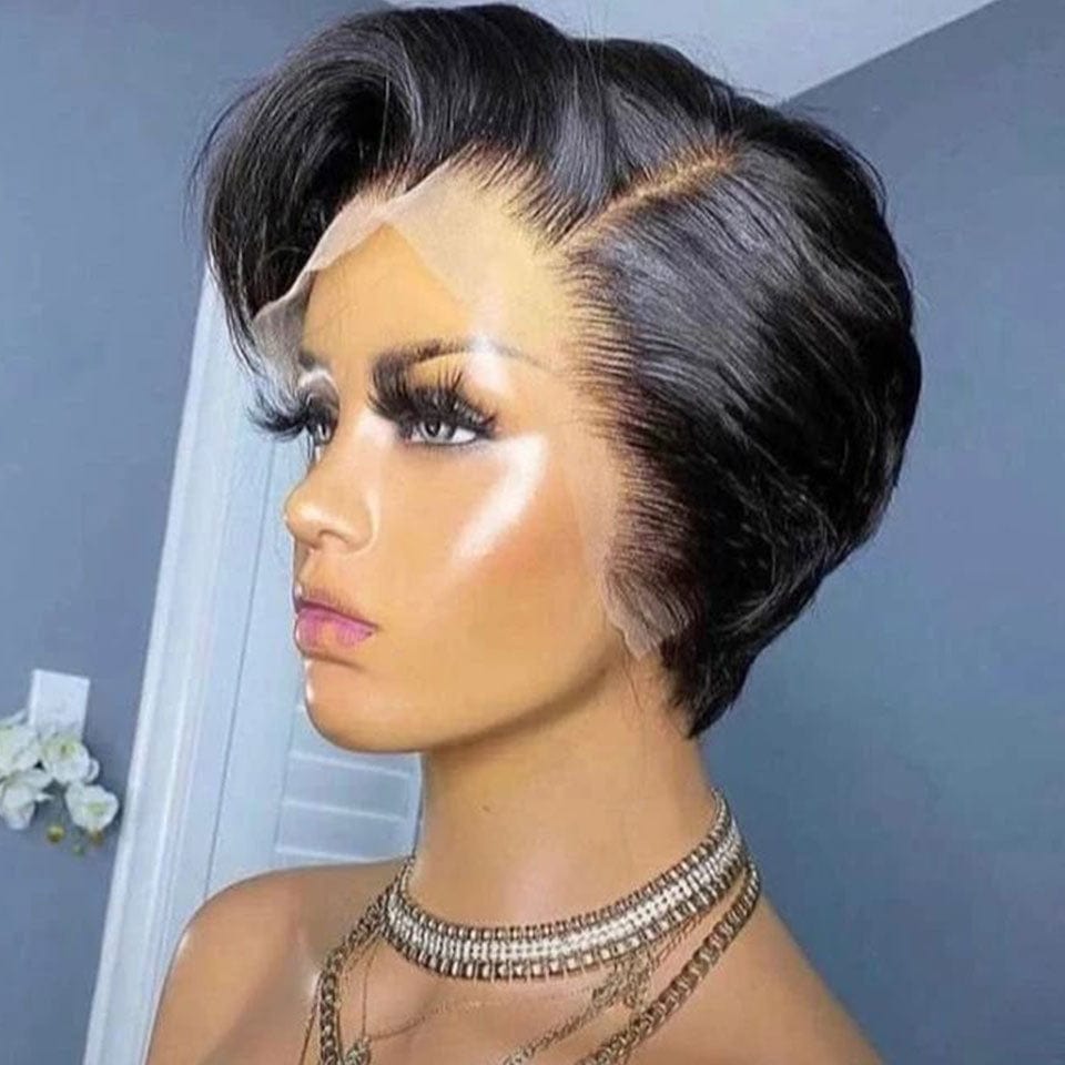 AILUXY À PRIX CASSÉ 2 Perruques T Part Lisse Couleurs Noir et #4