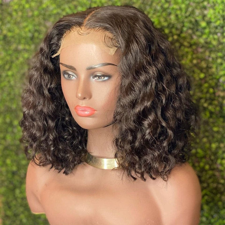 AILUXY 4 Perruque COMBO | Perruque Bob 4x4 Dentelle Closure