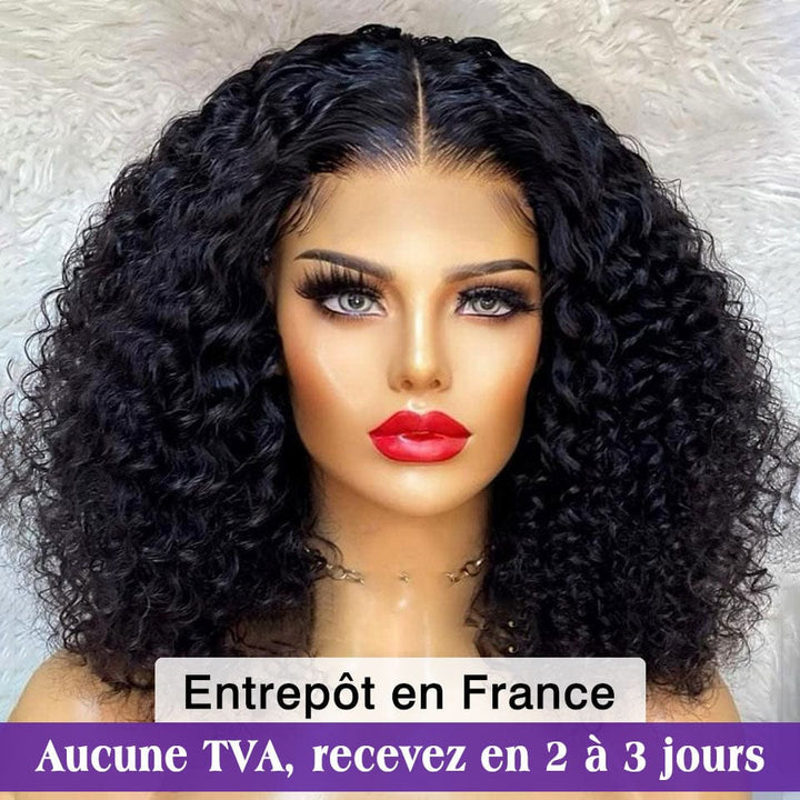 AILUXY Perruque ondulée Deep Wave 4x4 Lace Closure | Style chic et confortable