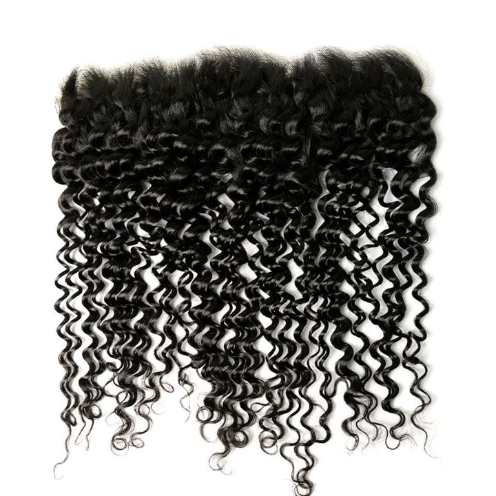 AILUXY Cheveux 13x4/13x6 Lace Frontal Deep Wave Dentelle Invisible 100% Cheveux Humains