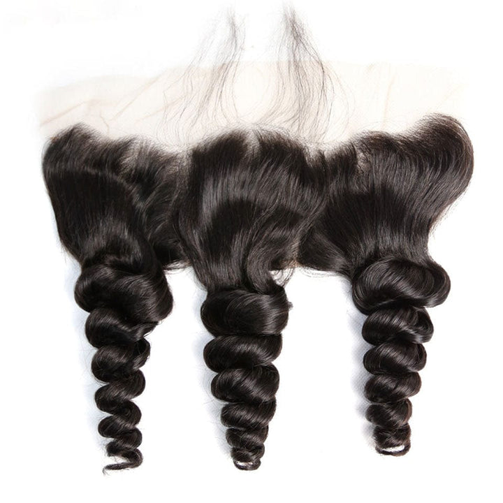 AILUXY Cheveux 13x4/13x6 HD Lace Frontal Loose Wave Dentelle Invisible 100% Cheveux Humains