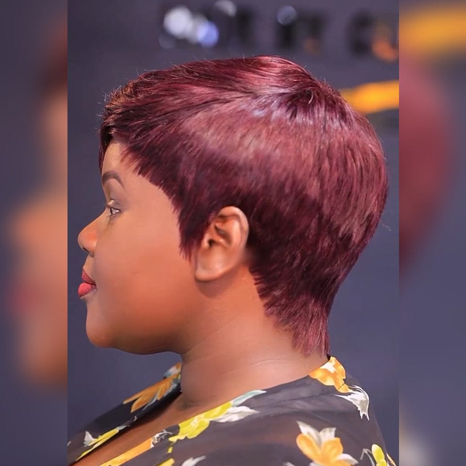 AILUXY Perruque Afro Queen Pixie Style Naturel et Puissant 100% identique à la vidéo