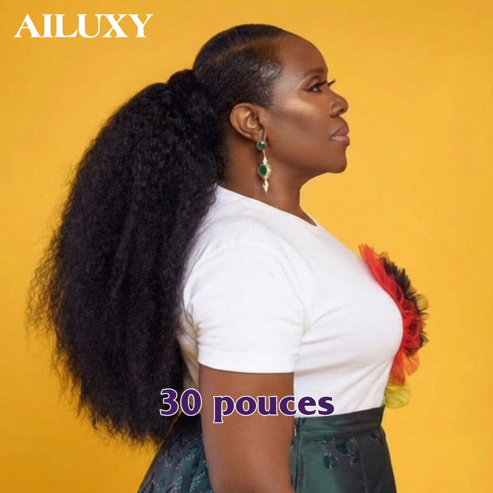 AILUXY Queue de Cheval Afro – Texture Naturelle et Tenue Parfaite