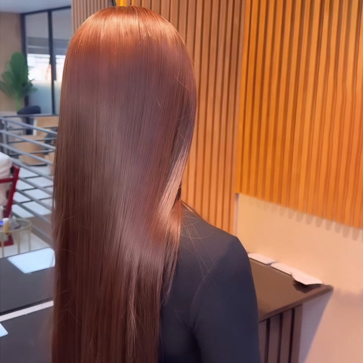 AILUXY 13x4 Lace Frontal #4 Lisse Perruque Court et Frisé Volume Maximum et Attitude