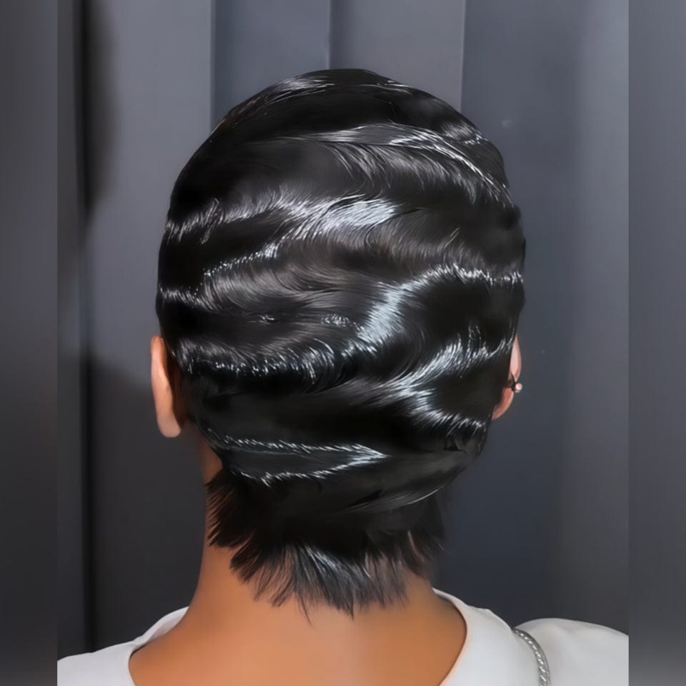 AILUXY Perruque full lace plus glamour 100% créé par un styliste, exactement comme sur la photo