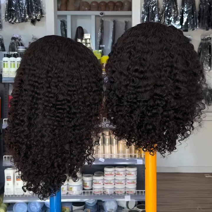 AILUXY  13x4 lace perruque de Noir curly combo perruque identique à l'image 3.0