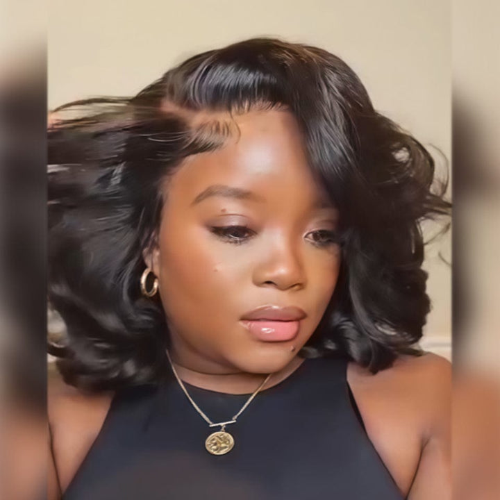 AILUXY Perruque Bob Asymétrique Style Unique & Branché