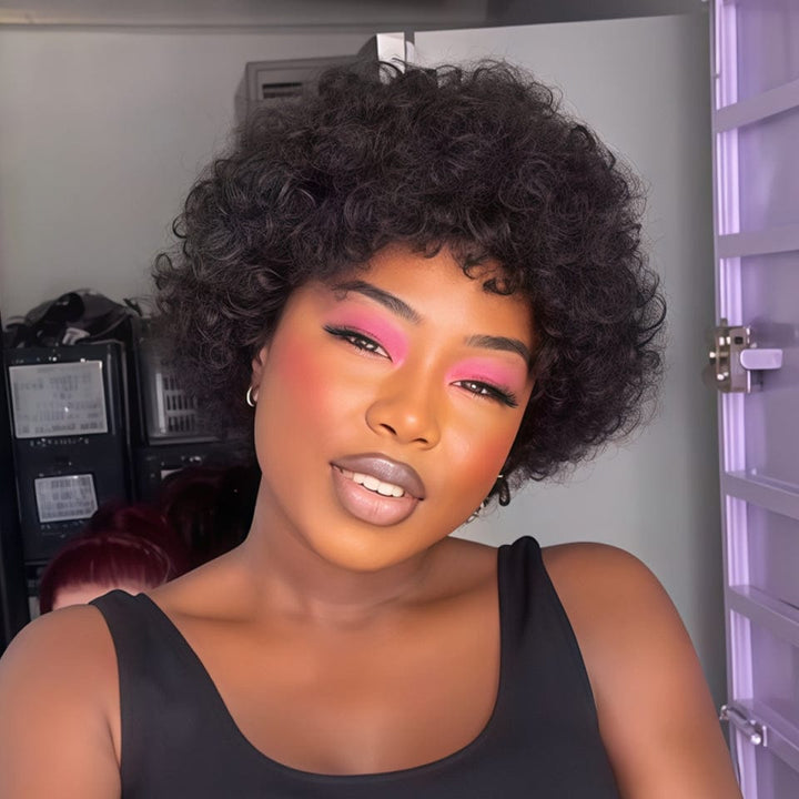 AILUXY Perruque Afro Élégante Style Naturel et Puissant