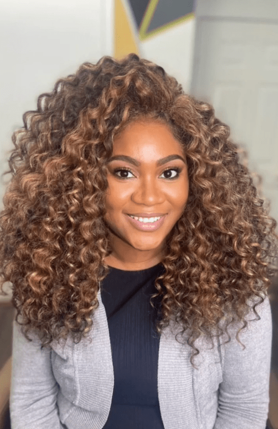 AILUXY 13x4 Lace Frontal Deep Wave Brun Balayage Miel Bob Perruque 100% Cheveux Humains