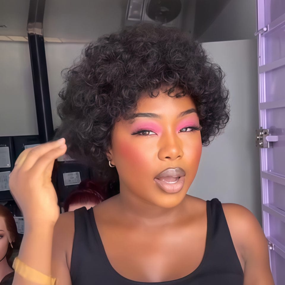 AILUXY Perruque Afro Élégante Style Naturel et Puissant