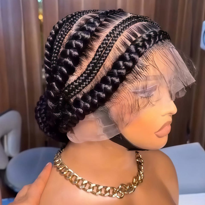AILUXY Perruque tressée BLACK FRIDAY, identique à la photo