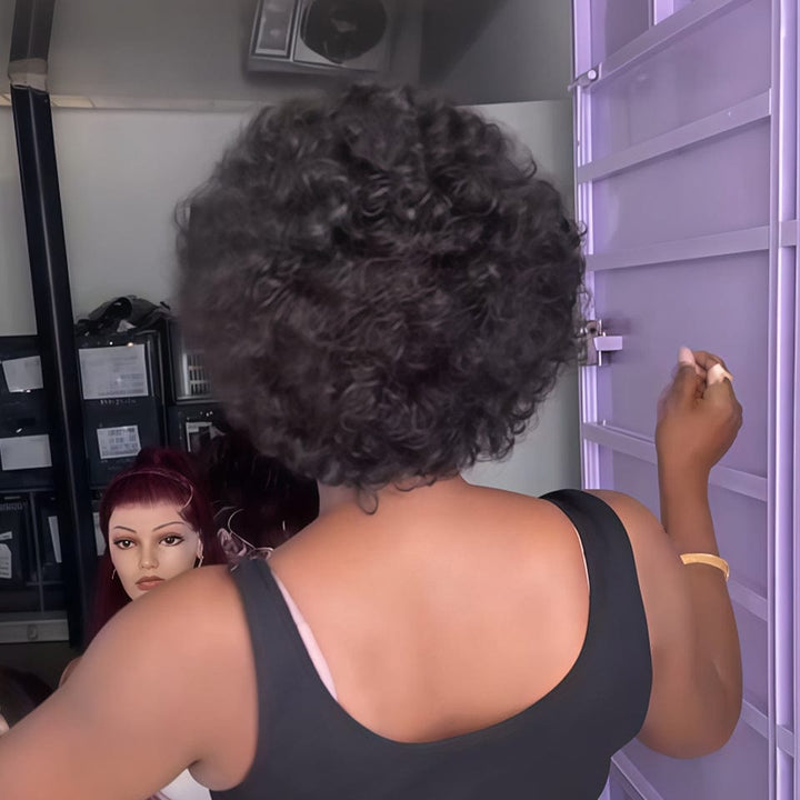 AILUXY Perruque Afro Élégante Style Naturel et Puissant