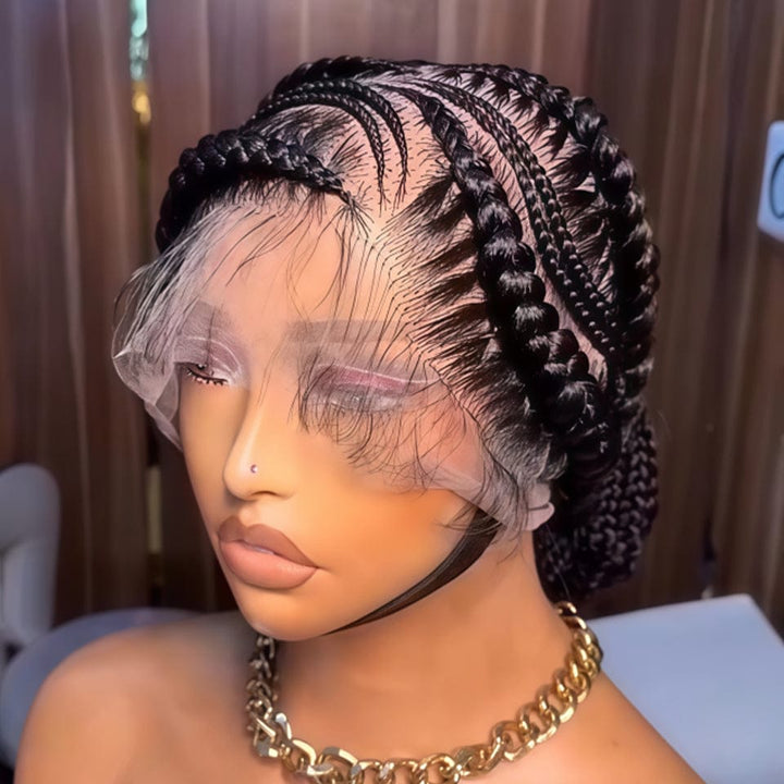 AILUXY Perruque tressée BLACK FRIDAY, identique à la photo