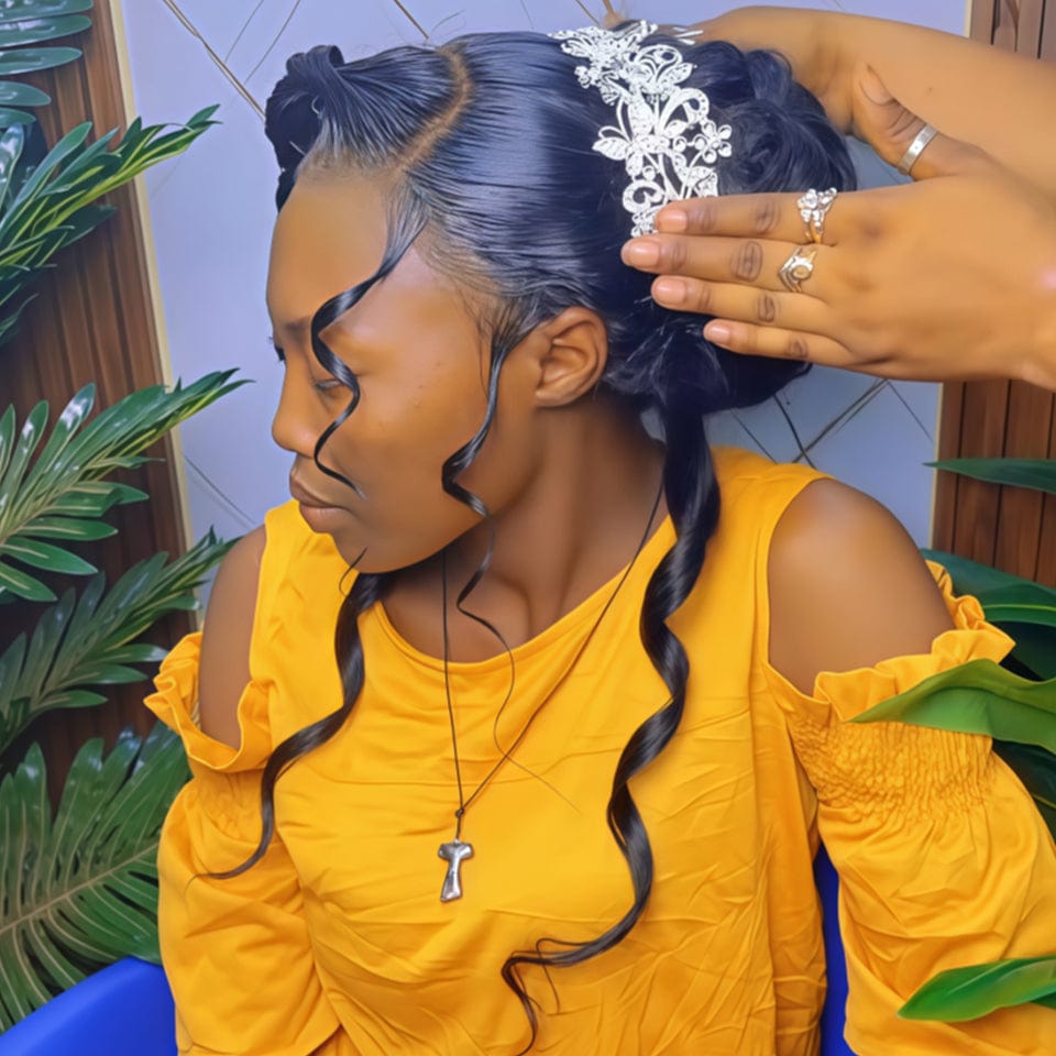 AILUXY Perruque de Mariage Élégante Jour Spécial, Cheveux Parfaits