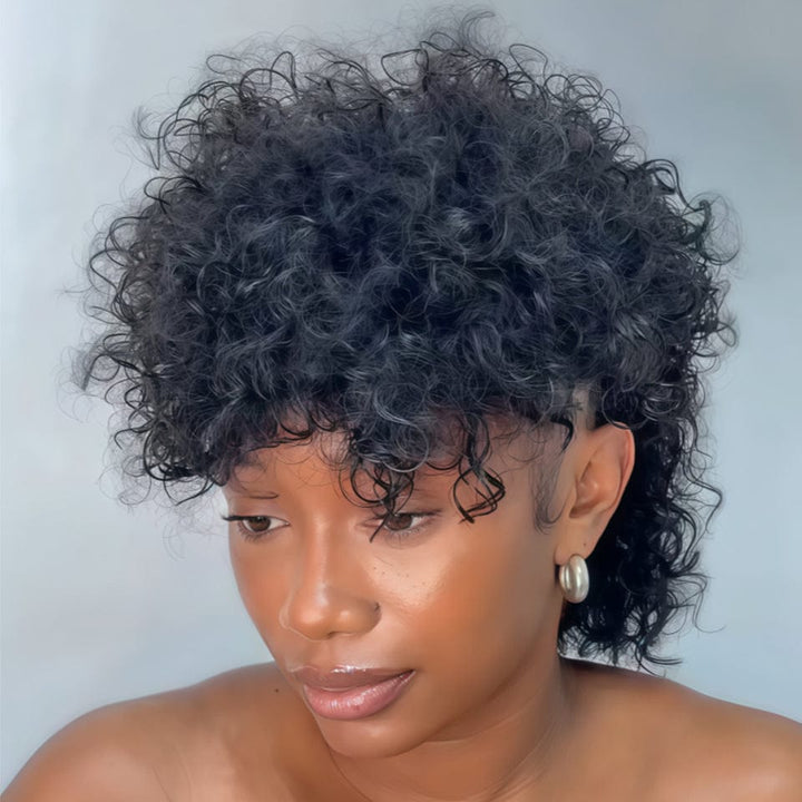AILUXY Perruque mohawk Bouclée Volume Dernières Arrivées