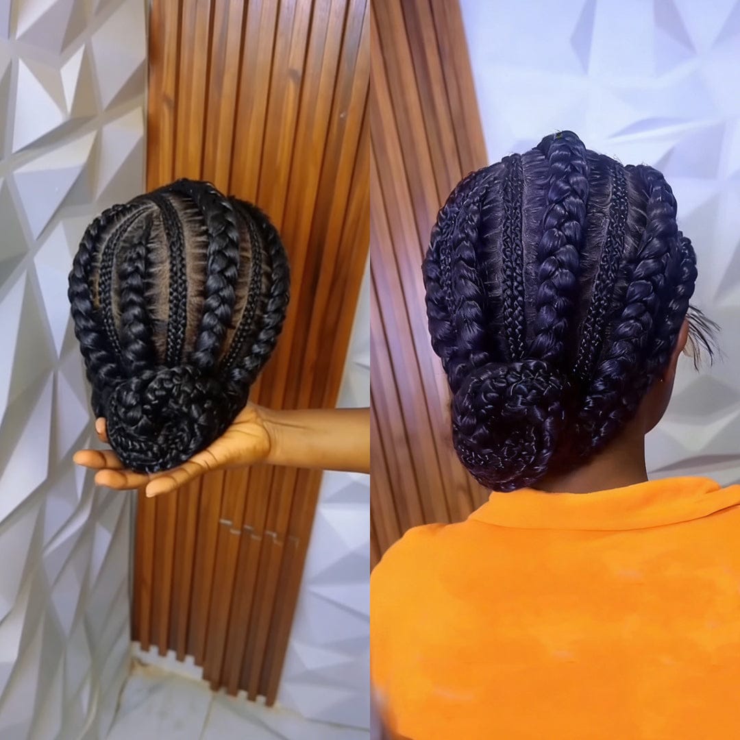 AILUXY Perruque full lace identique à la vidéo，100 % cheveux humains