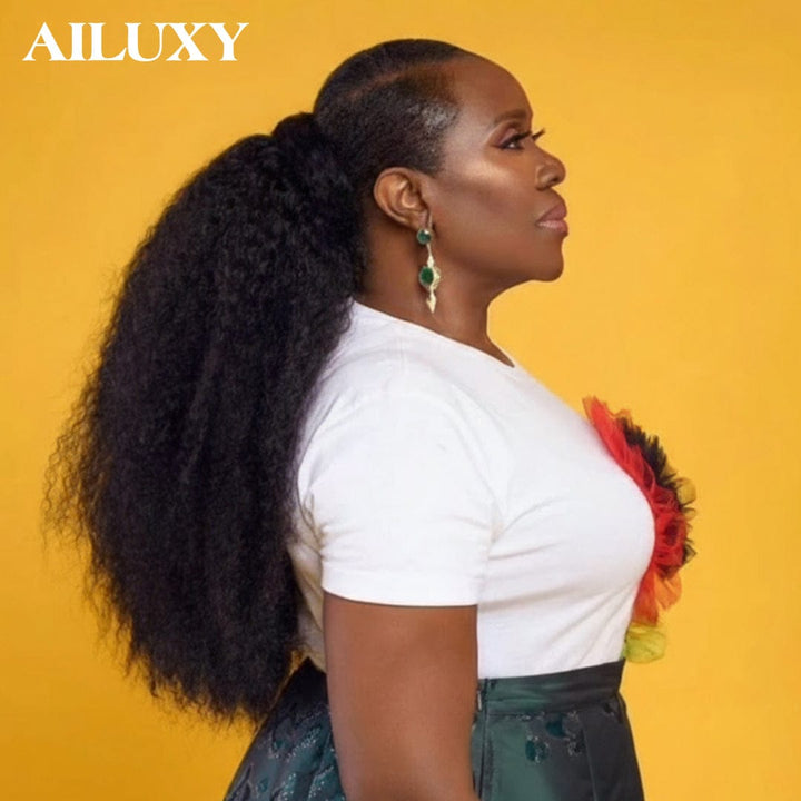 AILUXY Queue de Cheval Afro – Texture Naturelle et Tenue Parfaite