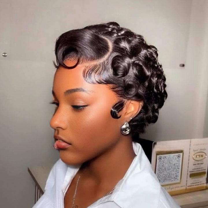 AILUXY Perruques lace 13x4 réalisée en 100% cheveux humains