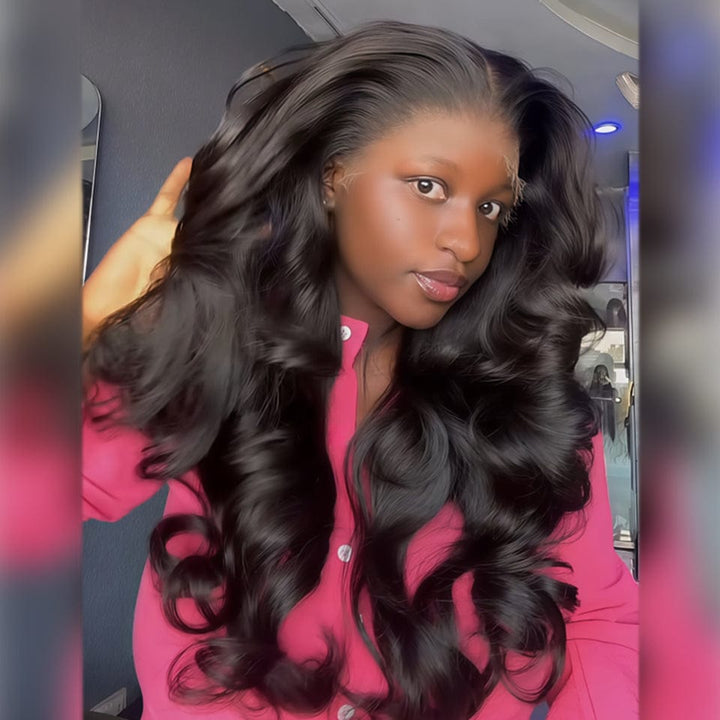 AILUXY 13x4 Lace Body Wave Longue Noir Perruque VENTE FLASH 2.0