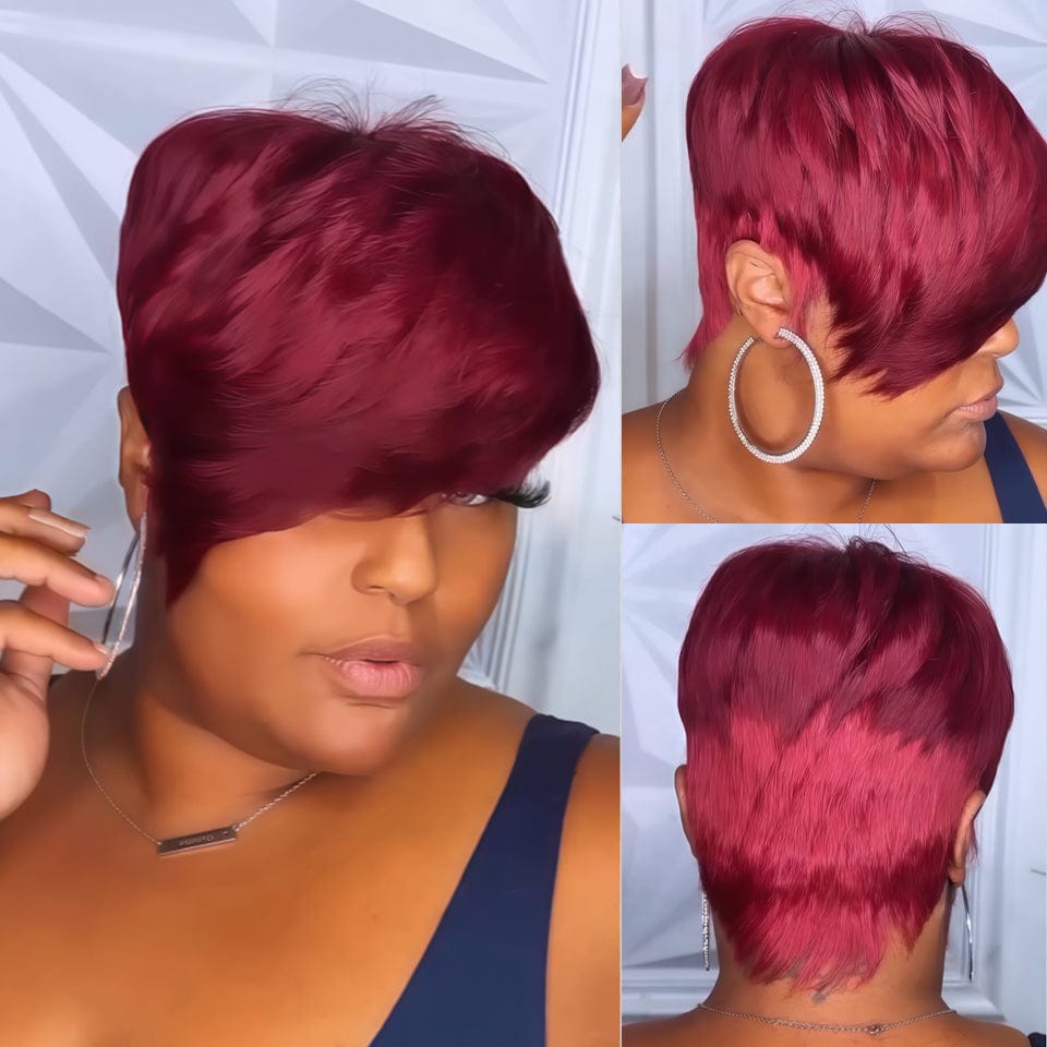 AILUXY Perruque coupe courte | Charme 99J