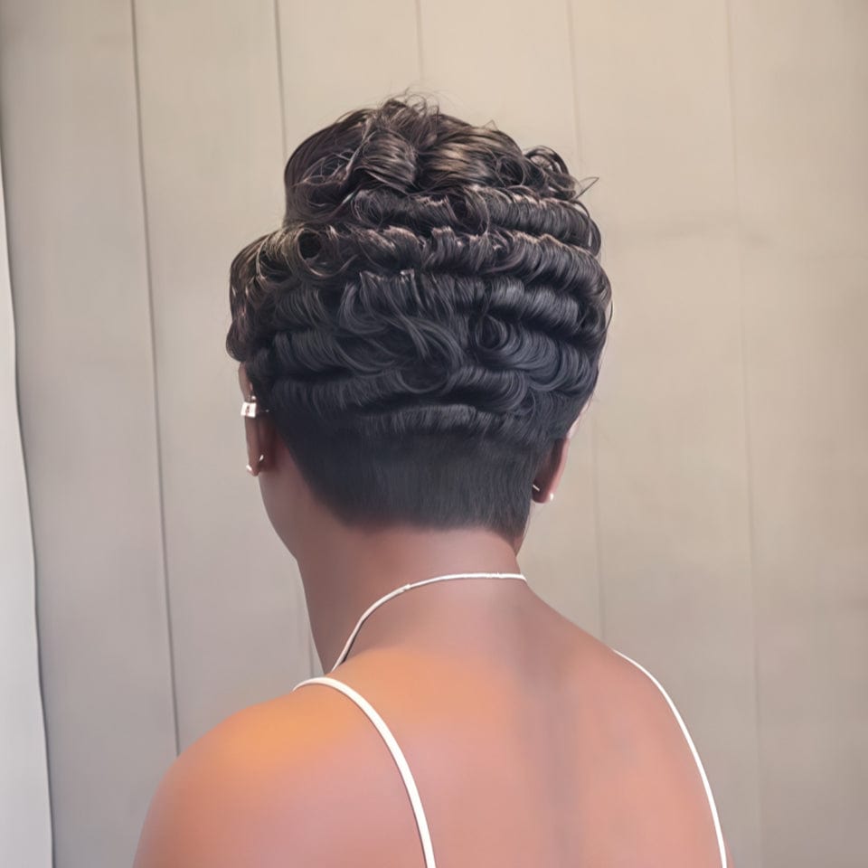 AILUXY  bouclée et stylée postiche court été perruque femme naturelle 2.0