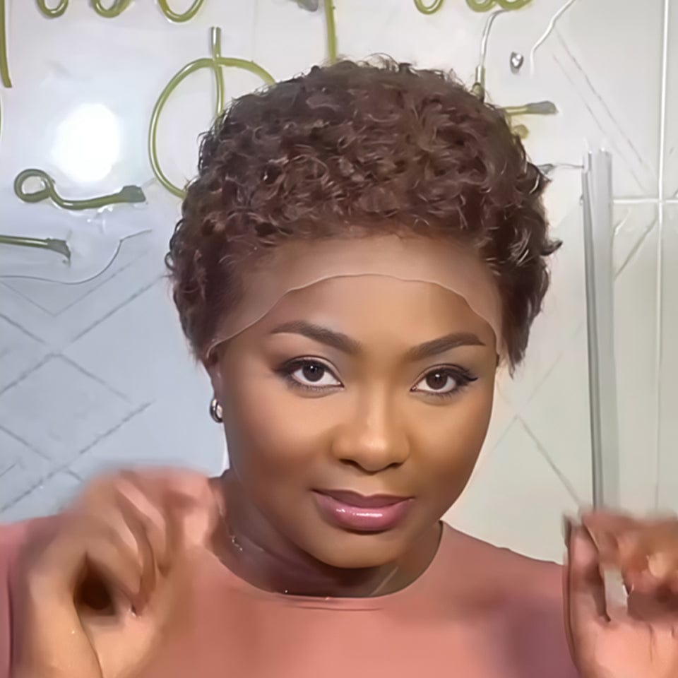 AILUXY 13x4 Lace Bob Noir Perruque afro curly 2.0