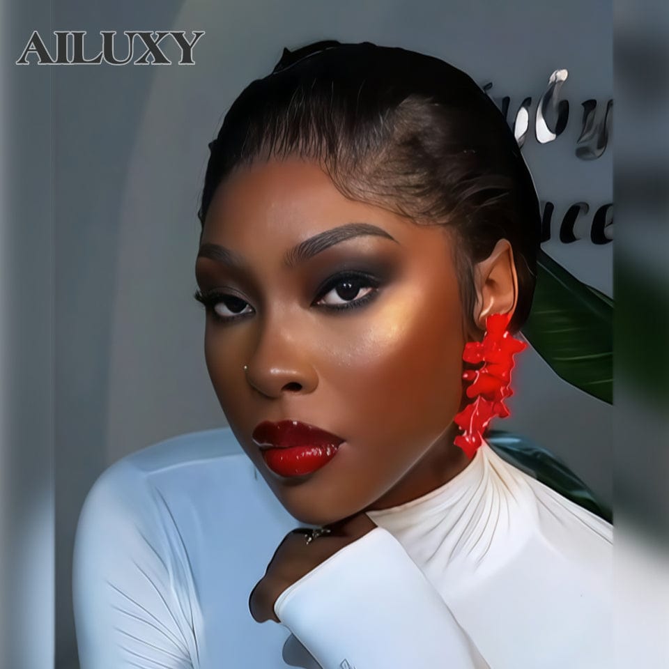 AILUXY 13x4 Lace Frontal Perruque Lisse Noir Perruque Pixie Frisée : Audace et Charme en un Clin d'Œil