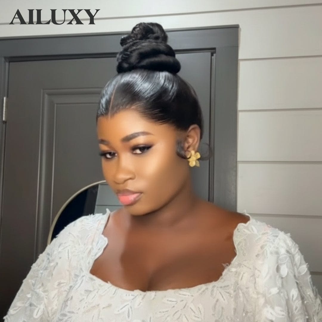 AILUXY 13x4 lace Perruque 100% humains couvre-chefs