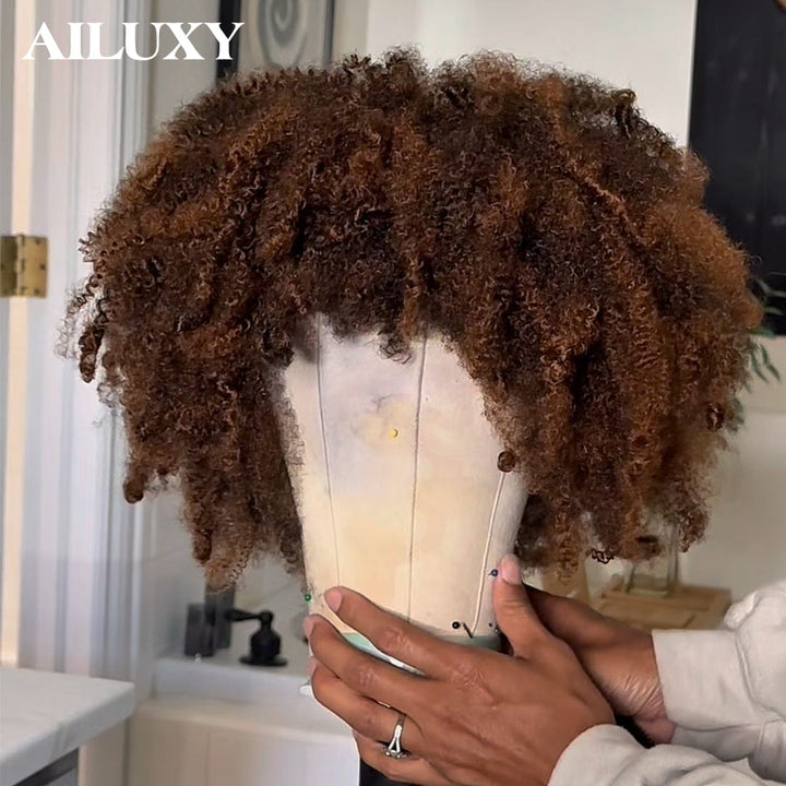 AILUXY Perruques Conçues par Coiffeur, Fabriquées à la Main | Identique à la photo