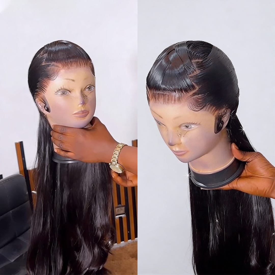 AILUXY Perruque Lisse Parfaite – Qualité Premium 100% Cheveux Humains-Identique à la Photo