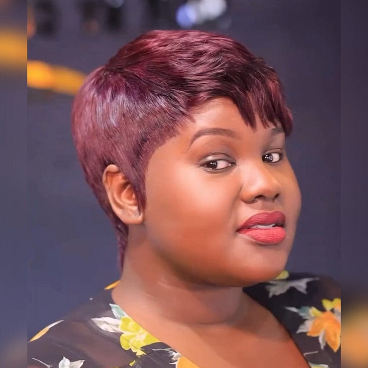 AILUXY Perruque Afro Queen Pixie Style Naturel et Puissant 100% identique à la vidéo