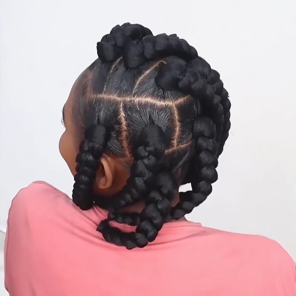 AILUXY Petit volume Bob Perruque Style tressé, identique à l'image 2.0