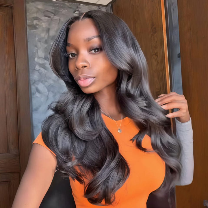 AILUXY 4x4 Lace Body Wave Longue Noir Perruque VENTE FLASH 2.0 Stock limité